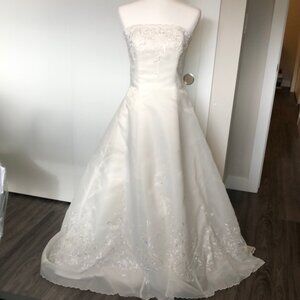 Embroidered wedding gown